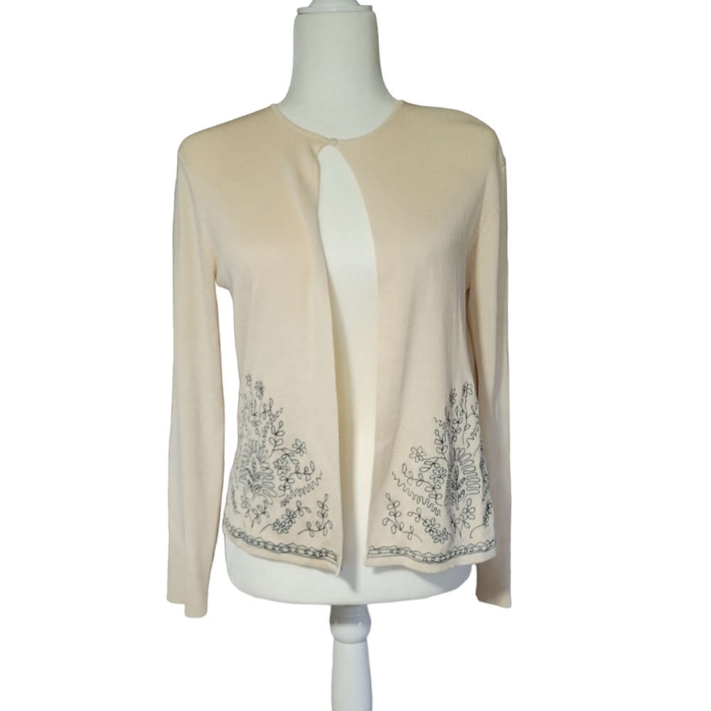 Ann Taylor embroidered cardigan